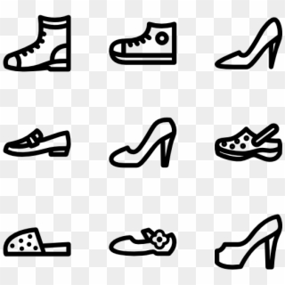 Shoes Linear - Running Shoe Clipart