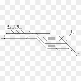 Rail Tracks Map Meitetsu Sukaguchi Station Clipart