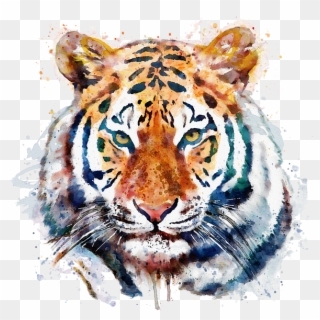 Bleed Area May Not Be Visible - Tiger Head Clipart
