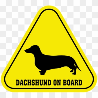 Small - Dachshund On Board Clipart