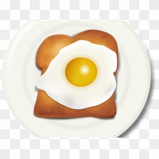 Fried Egg Clipart Breakfast Egg - Eggs And Toast Clipart - Png Download