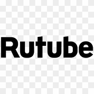 Rutube Logo Transparent Black And Whitesvg Wikipedia - Rutube Clipart