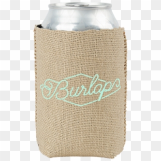 Burlap Insulated Can Holders - Water Bottle Clipart