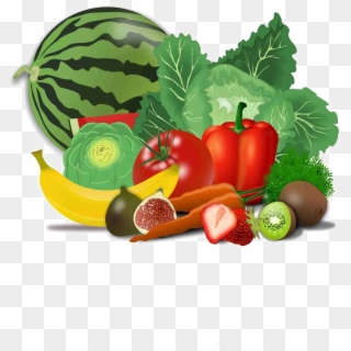 Fresh Healthy Food Transparent Png - Fruit And Veg Clipart