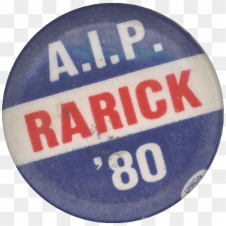 John Rarick Presidential Campaign, 1980 Button 2 Clipart