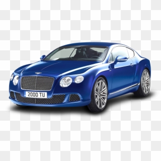 Blue Bentley Continental Gt Speed Car - 2018 Bentley Continental Gt Png Clipart