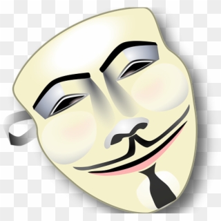 Hacker Clipart Guy Fawkes Mask - Png Download