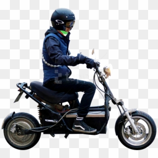 Free Png Download I Electric Scooter Png Images Background - Person On Motorcycle Png Clipart