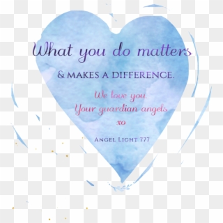 What You Do Matters - Heart Clipart
