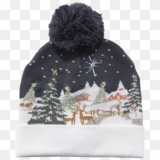 Cozy Winter Christmas Theme Led Hats Clipart