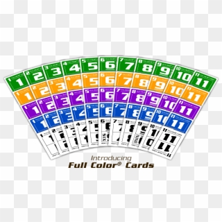 Full Color® Gaming System Is Infinite In Scope, Mathematical - 4 Color Suit Cards Clipart