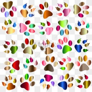 Free Png Colorful Footprints Png Png Image With Transparent - Colorful Paw Prints Clip Art