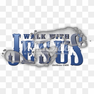 Walk With Jesus , With Footprints - Walk With Jesus Png Clipart