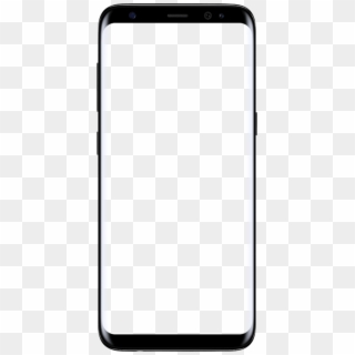Empty Samsung S8 Screen Clipart