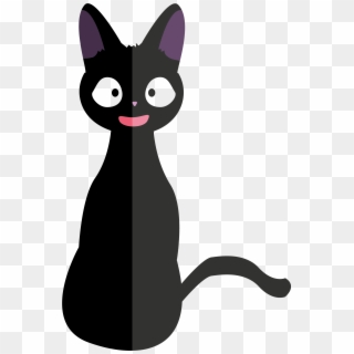 Jiji The Cat Vector Art From Kiki's Delivery Service - Jiji The Cat Vector Clipart