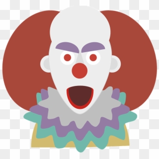 Clown, Terror, Halloween, Chilling, Look, Monster - Clown Cartoon Clipart