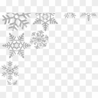 Snowflake Clipart Picture Frame - Transparent Background Snowflake Border - Png Download