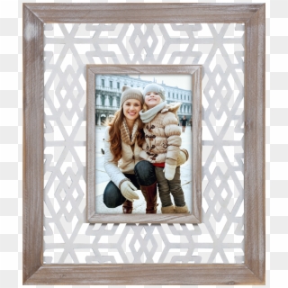 Pinnacle Frames & Accents Distressed Wood Snowflake Clipart
