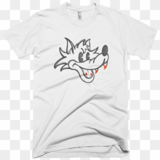 Howl Vintage Wolf Illustration Cartoon Mickey Mouse - Minimal T Shirt Text Clipart