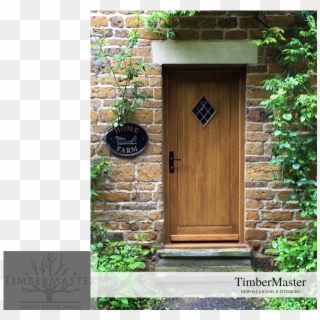 Traditional Oak Door In Northants Clipart