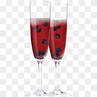 Blueberry Pomegranate Royale - Kir Royale With Blueberry Clipart