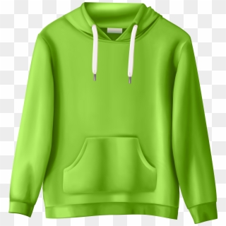 Green Sweatshirt Png Clip Art - Transparent Background Clothes Clipart