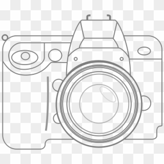 This Free Icons Png Design Of Camera Nikon Slr - Camera Lens Drawing Clipart