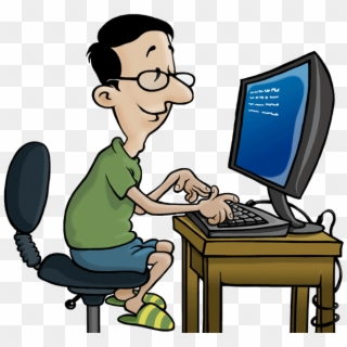 Computer Employe Clipart