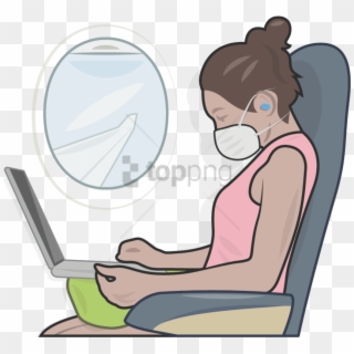 Free Png Download Sitting In The Plane Cartoon Png Clipart