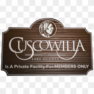 Cuscowilla - Signage Clipart