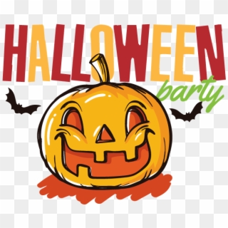 Halloween Party At A Park Clipart - Jack-o'-lantern - Png Download