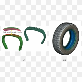 Detailed Tread Tire Model Typical Mesh Segment Formed - Circle Clipart