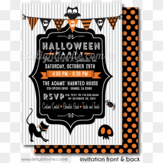 Child Friendly Halloween Party Invitations [di-10436fc] Clipart