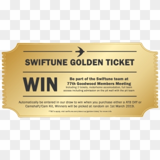 Introducing The Swiftune Golden Ticket, An Opportunity Clipart