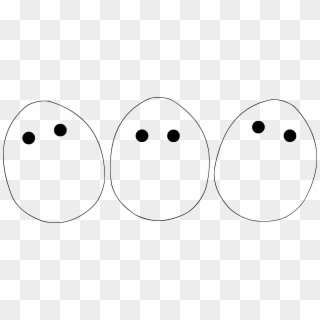 This Free Icons Png Design Of Three Plain White Eggs Clipart