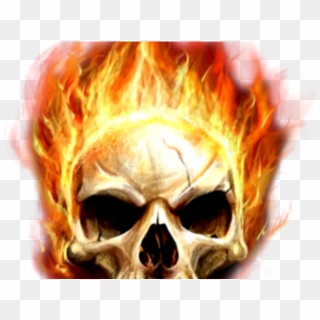 Wing Vector Guitar Fire - Skull With Fire Png Clipart