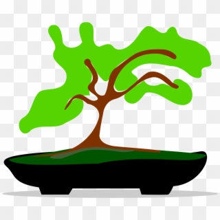 Bonsai Tree Silhouette Vector Png , Png Download Clipart