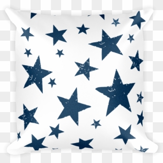 Decorative Throw Pillow / Be A California Star Pattern Clipart