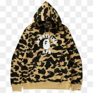 Bape 1st Camo College Ats Pullover Hoodie Clipart