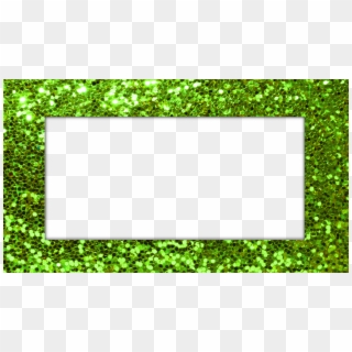 My Green Glitter Frame Clipart