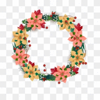 Png Free Stock Wreath Christmas Flower Transprent Png Clipart