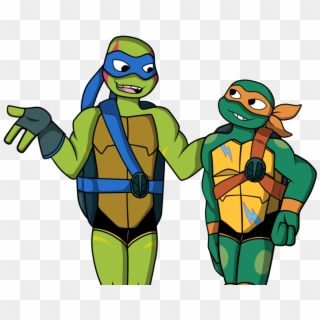Leo And Mikey Teenage Mutant Ninja Turtles Clipart