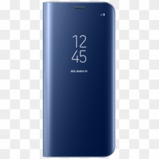 Samsung Galaxy S8 S-view Standing Cover Blue Clipart