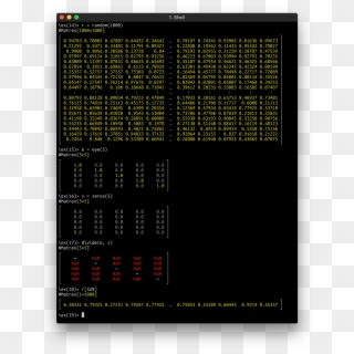 It Can Even Draw A Heatmap Of Your Matrix In Console - Display Device Clipart