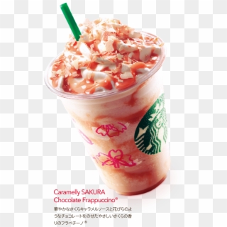 Caramelly Sakura Chocolate Frappuccino - Starbucks Sakura Drink Png Clipart
