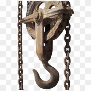 Chain Hoist, Chain, Hook, Rust, Iron Chain, Technology - Rusty Chain Png Clipart