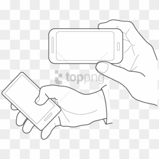 Free Png Vector Hand And Phone Png Images Transparent - Mobile Phone Clipart