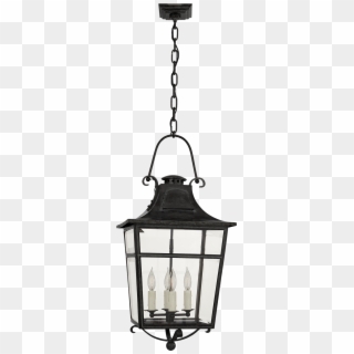 Carrington Small Lantern In French Rust With Clear - Ceiling Fixture Clipart