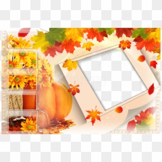 Free Png Best Stock Photos Transparent Fall Frame With - Autumn Transparent Picture Frame Clipart