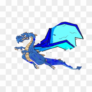 Blue Dragon - Cartoon Clipart